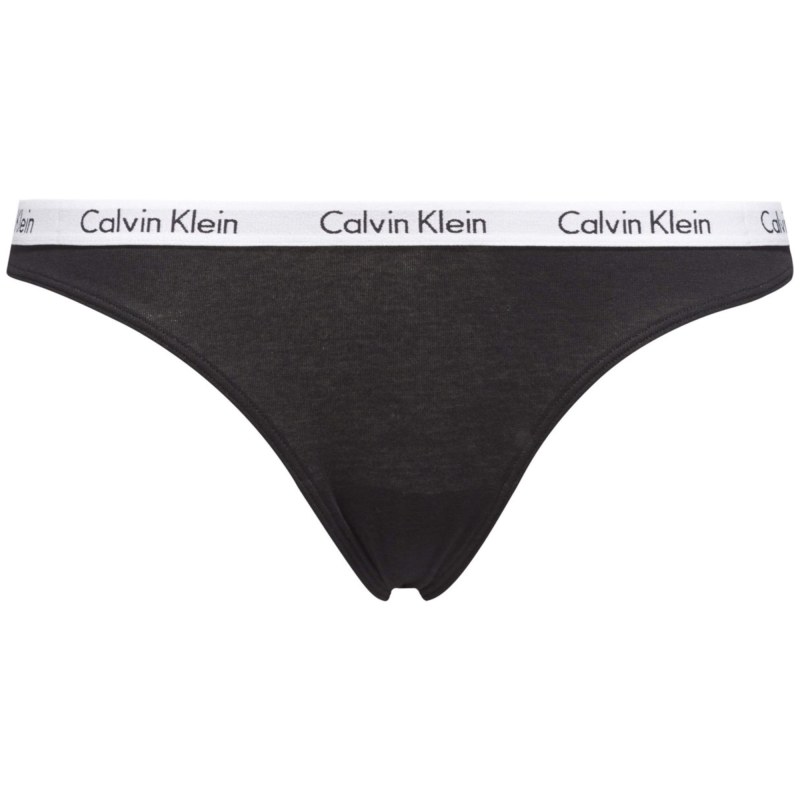 Dámská tanga Thong Carousel 0000D1617E 001 černá - Calvin Klein - Dámské plavky