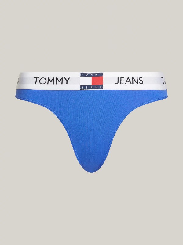 Dámské tanga UW0UW04956 C6H modré - Tommy Hilfiger - Dámské plavky