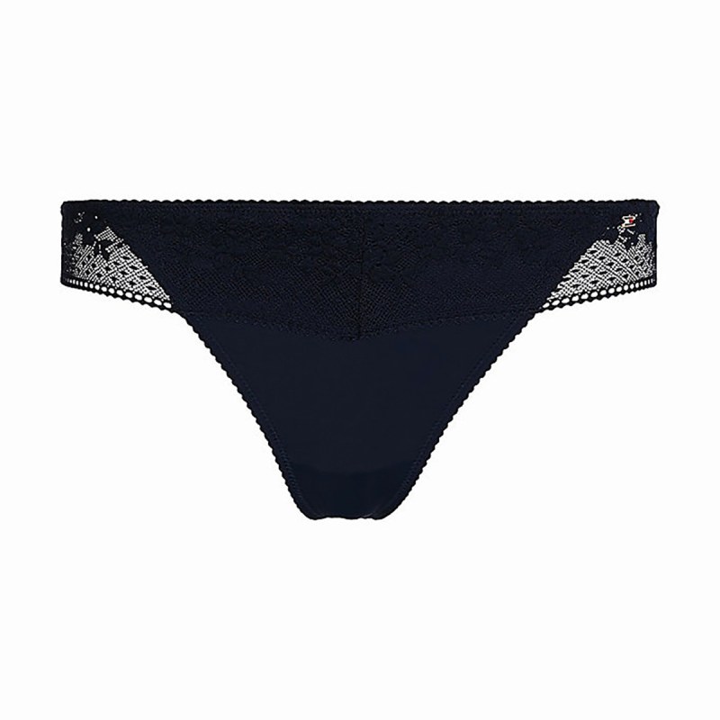 Dámská tanga Ditsy Lace UW0UW03815-DW5 - Tommy Hilfiger - plavky
