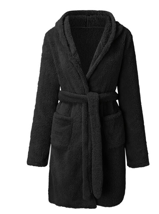 AKCE - Unisex froté župan se šálovým límcem černý - Veratex - Dámské spodní prádlo podprsenky