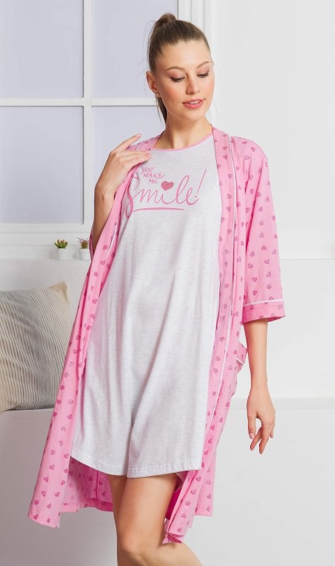 Dámský župan s noční model 14585504 - Vienetta Secret - Dámské pyžama
