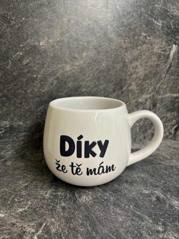 ŽE TĚ MÁM bílý keramický hrníček 300 ml model 22312144 - Giftela