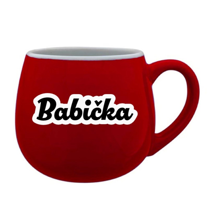 hrníček 300 ml červený model 22025170 - Giftela - Dámské spodní prádlo podvazkové pásy