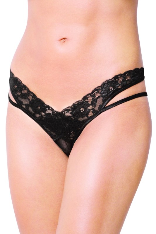 Erotické kalhotky model 13782856 black - SOFTLINE COLLECTION - Dámské kalhoty