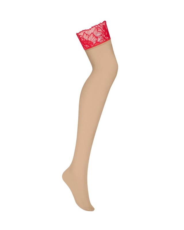 Dámské punčochy červené - Obsessive model 21494798