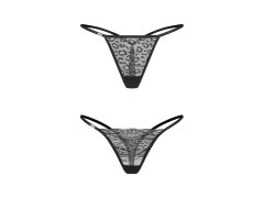 Dámská sexy tanga Clara 2-Pack černé - Obsessive