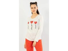 Dámské pyžamo dlouhé I love model 22408516 - Vienetta Secret