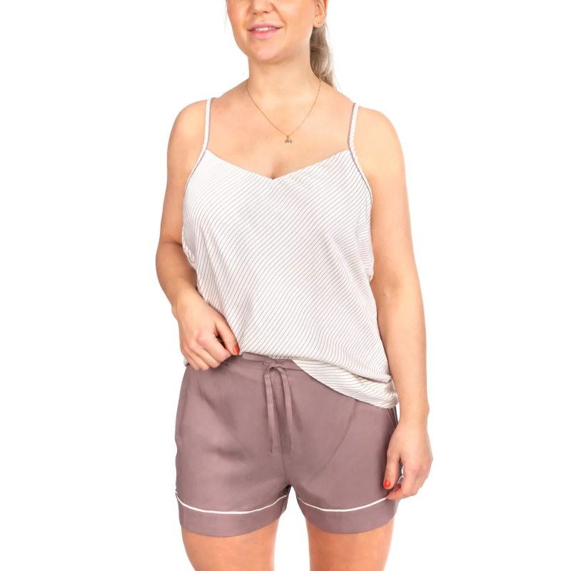 Dámské pyžamové kraťasy model 8971600 hnědá - Calvin Klein