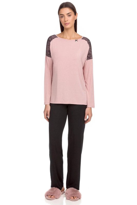 Dvoudílné dámské pyžamo pink model 16257661 - Vamp