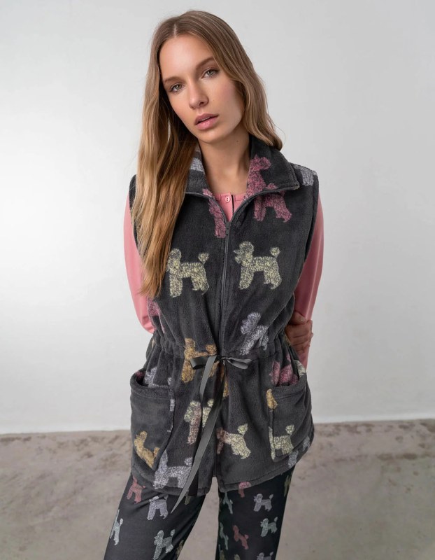 Dámská vesta model 18041535 - Vamp - pyžama