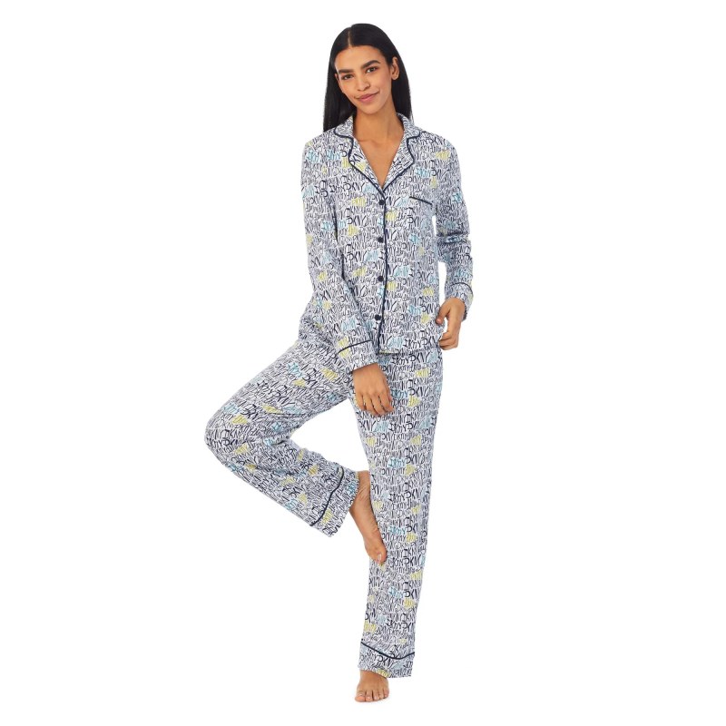 Dámské pyžamo model 18893689 bílé s&nbsp;potiskem - DKNY - pyžama