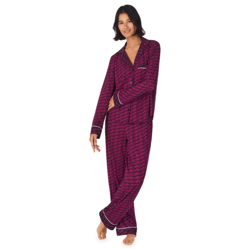 Dámské pyžamo model 18982912 501 fialová vzor - DKNY - pyžama
