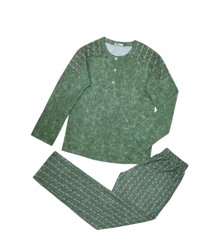 Dámské pyžamo model 19001962 zelené se vzorem - Karol