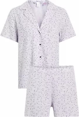 Dámské pyžamo WOVEN SHORT SET sv. fialové model 19650880 - Calvin Klein