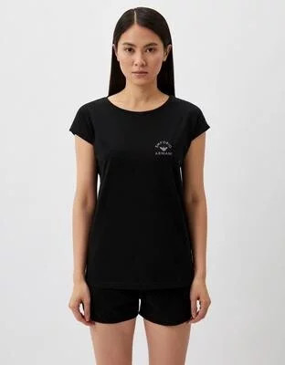 Dámské pyžamo 00020 černé model 19916467 - Emporio Armani - Dámské pyžama