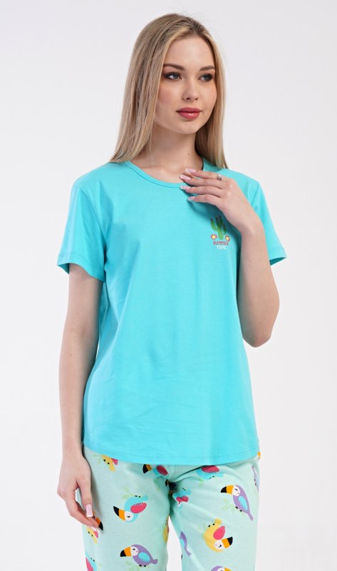 Dámské pyžamo kapri model 22406741 - Vienetta - Dámské pyžama