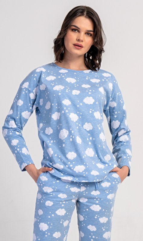 Dámské pyžamo dlouhé model 22406273 - Vienetta - Dámské pyžama