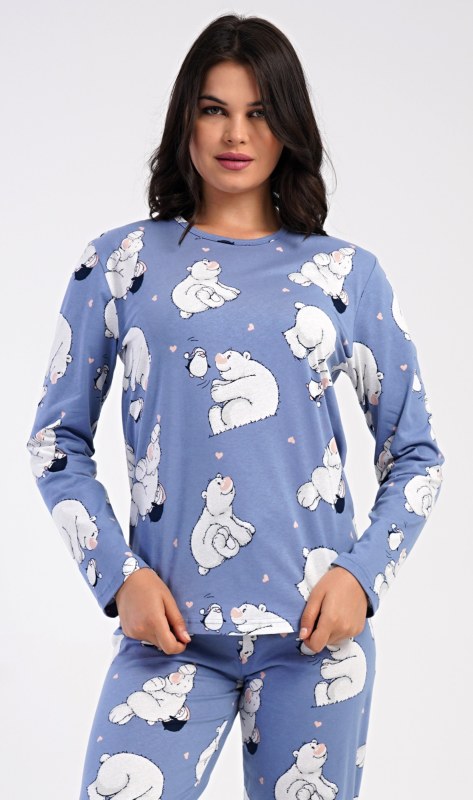 Dámské pyžamo dlouhé a model 22406102 - Vienetta