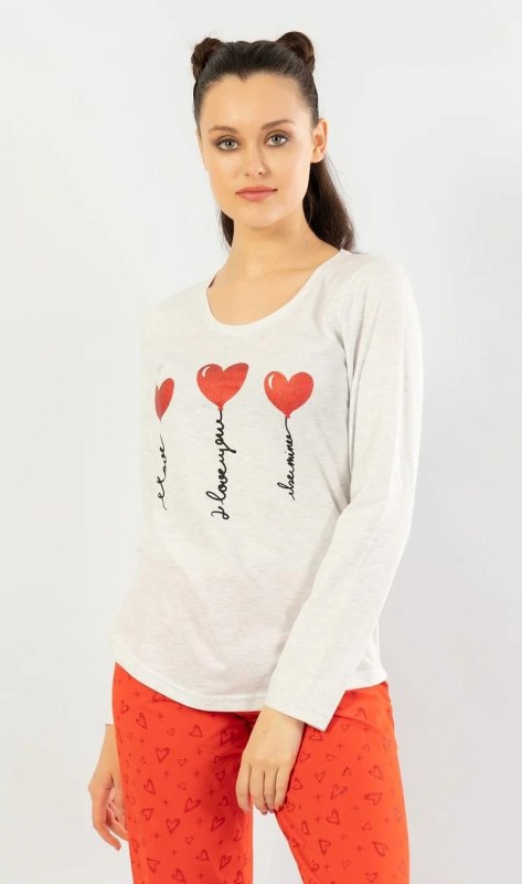 Dámské pyžamo dlouhé I love model 22408516 - Vienetta Secret