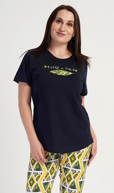 Dámské pyžamo kapri model 22407587 - Vienetta - Dámské pyžama