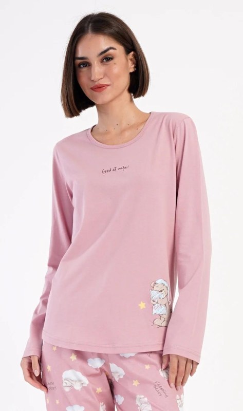 Dámské pyžamo dlouhé Méďa s model 22407275 - Vienetta