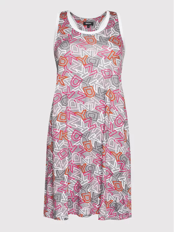 Dámská dlouhá noční košilka Šedá model 17138334 - DKNY