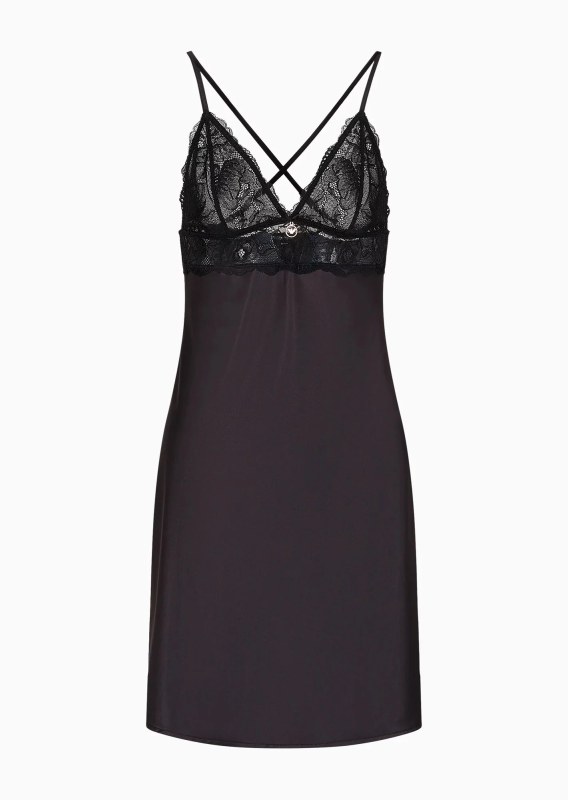 Dámská noční košilka 00020 černá model 19015172 - Emporio Armani