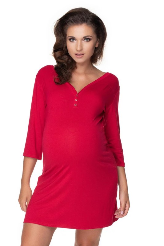 Dámská noční košilka model 22002821 bordo - PeeKaBoo - Dámské pyžama