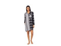 Dámská noční košile model 18893685 005 černobílá s&nbsp;potiskem - DKNY