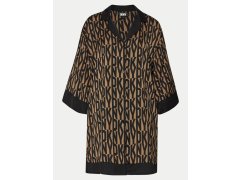 Dámská noční košile model 19772538 202 hnědá s&nbsp;potiskem - DKNY
