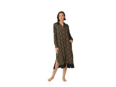 Dámská noční košile model 19908008 hnědá s&nbsp;potiskem - DKNY