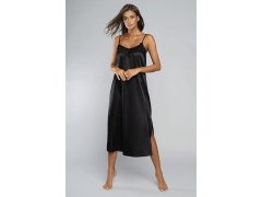 Dámská noční košile dlouhá model 21269940 Černá - Italian Fashion