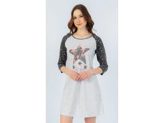Dámská noční košile s&nbsp;tříčtvrtečním rukávem model 22408665 - Vienetta
