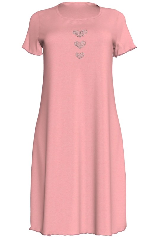 Dámská noční košile Clara model 14635774 starorůžová - Vamp