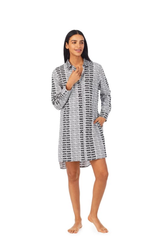 Dámská noční košile model 18893686 103 bílá s&nbsp;potiskem - DKNY - pyžama