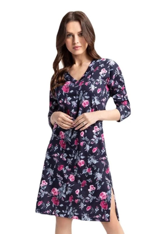 Dámská noční košile model 19396592 72 tmavě modrá - Luna