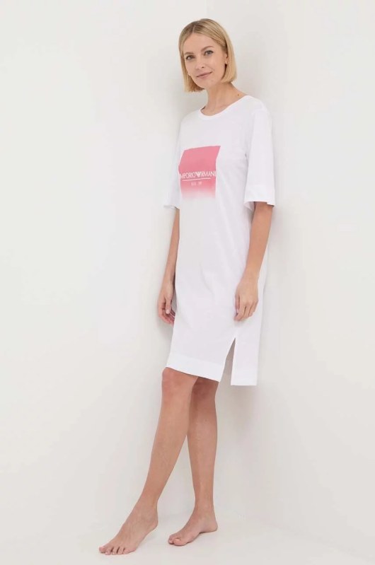 Dámská noční košile bílé model 19916481 - Emporio Armani - Dámské pyžama