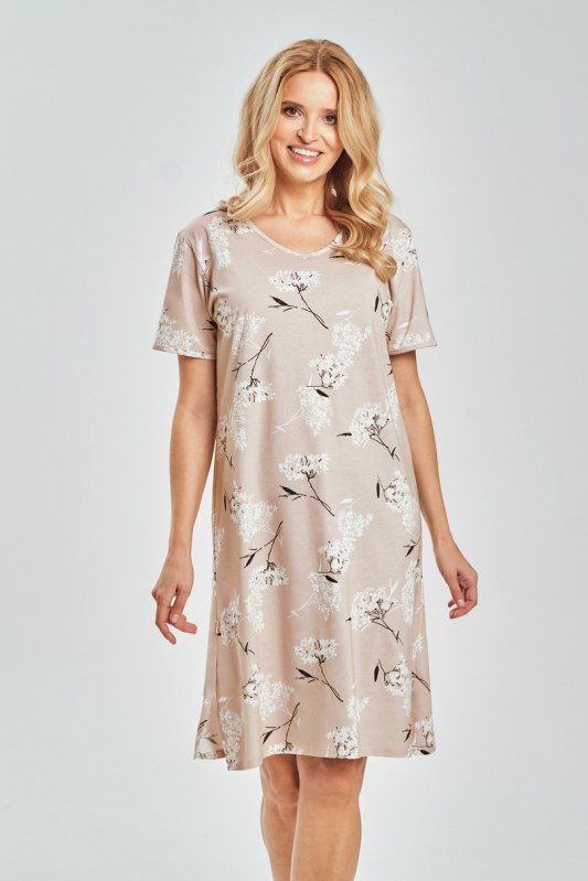 Dámská noční košile model 22210740 Fiore béžová - Taro - Dámské pyžama