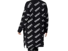 Dámský župan cardigan model 17865213 019 černá/bílá - DKNY