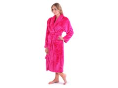 Dámská župan LILLY extra se šálovým límcem Tmavě růžová model 19034522 - Vestis