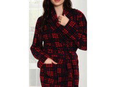 Dámský župan červené káro model 19034532 - Cocoon Secret