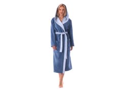 Unisex župan Tampa duo s kapucí denim model 21908464 - Vestis
