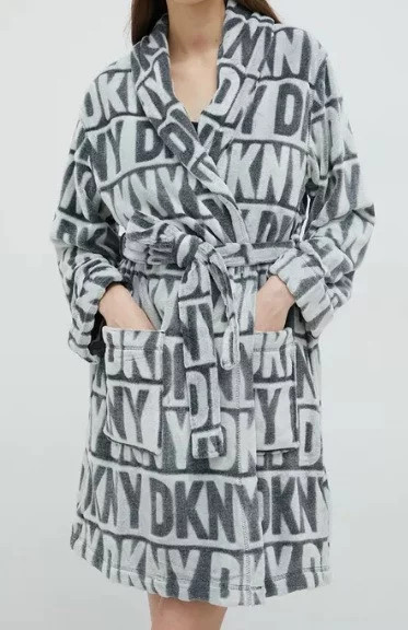 Dámský župan šedá model 17865219 - DKNY - čepice, rukavice a&nbsp;šály