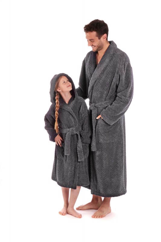 Župan unisex Athena model 19392178 Tmavě šedá - Vestis
