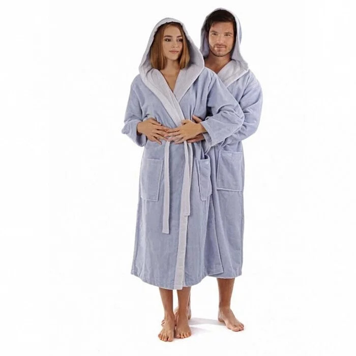 Župan unisex Tampa DUO Světle modrá s&nbsp;modrou model 19676936 - Vestis - Doplňky čepice, rukavice a&nbsp;šály