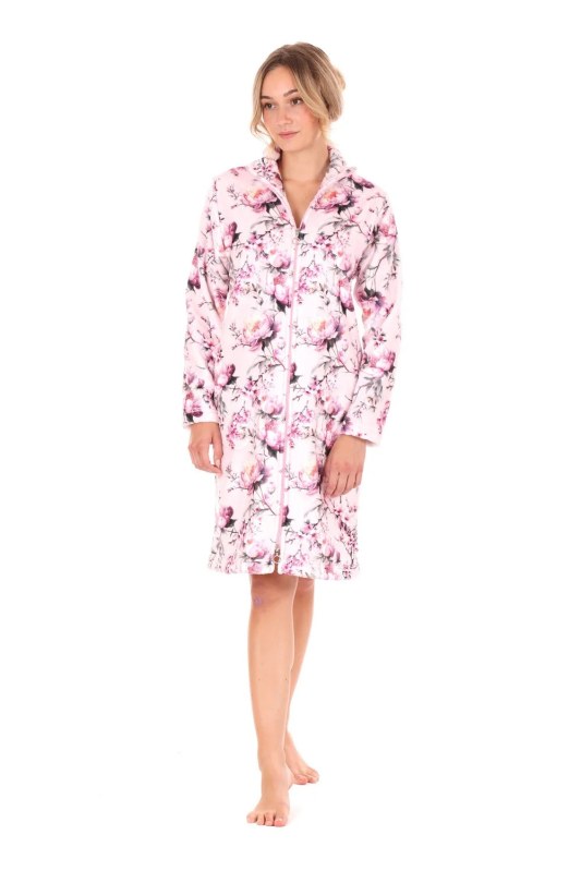 Dámský župan model 22064245 se zipem pink - Vestis