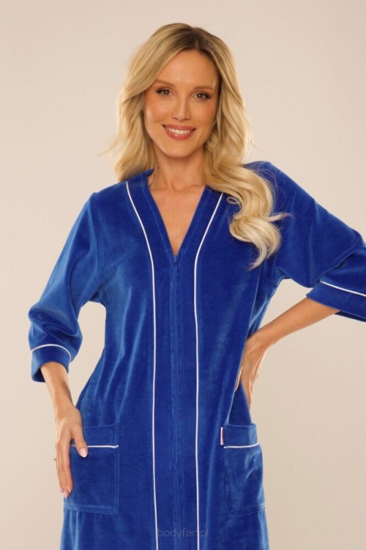 Dámský župan Velur Zip  model 22321123 - De Lafense