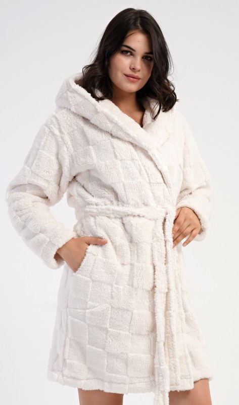 Dámský župan krátký s kapucí model 22405839 - Vienetta