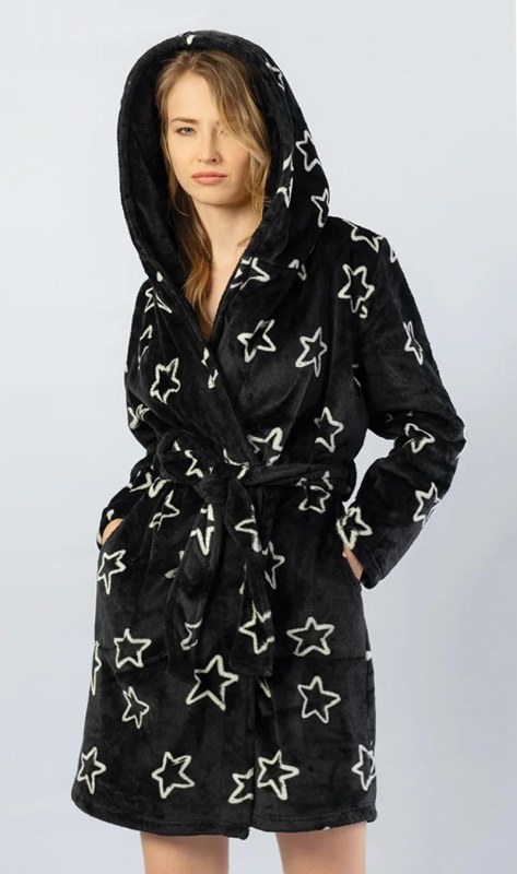 Dámský župan krátký s kapucí model 22408522 - Vienetta