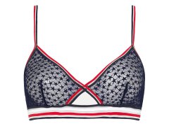 Dámská nevyztužená podprsenka Sheer Stripe UW0UW02762-DW5 - Tommy Hilfiger